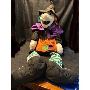 Nylon Wicked Witch 90s Plush Doll Figure Decor Halloween Vintage READ